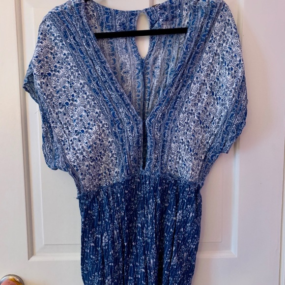 Free People Arizona blue floral romper (M) - Picture 5 of 8